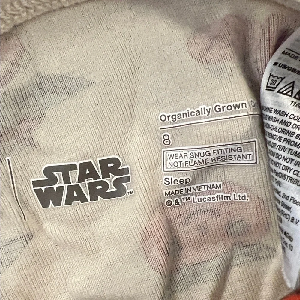 Halloween Star Wars Kids Pajama Set - Cream and Red - Picture 10 of 10